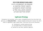 2023 Ford Bronco Badlands 4 Door Advanced 4x4