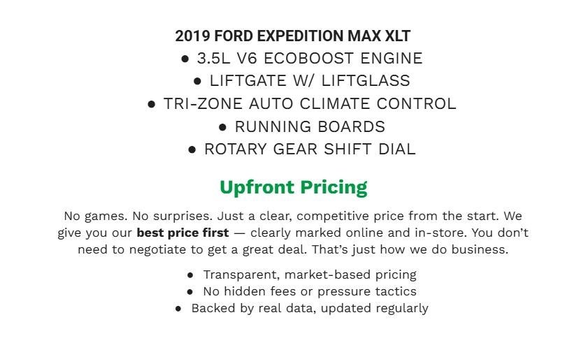 2019 Ford Expedition Max XLT