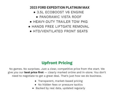 2023 Ford Expedition Max Platinum 4x4