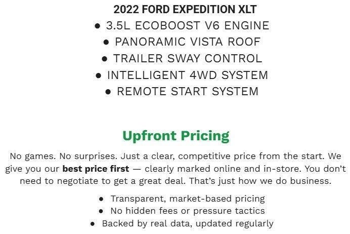 2022 Ford Expedition XLT 4x4