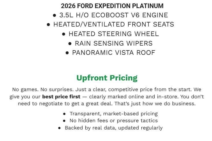 2026 Ford Expedition Platinum 4x4