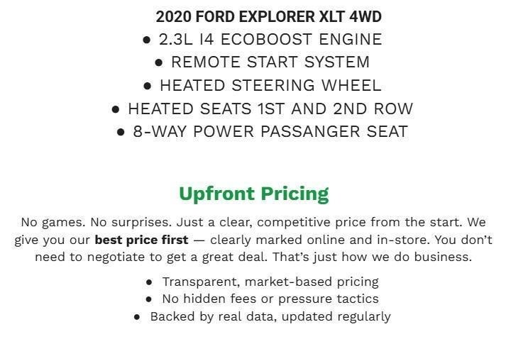 2020 Ford Explorer XLT 4WD