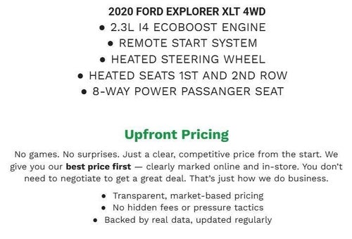 2020 Ford Explorer XLT 4WD
