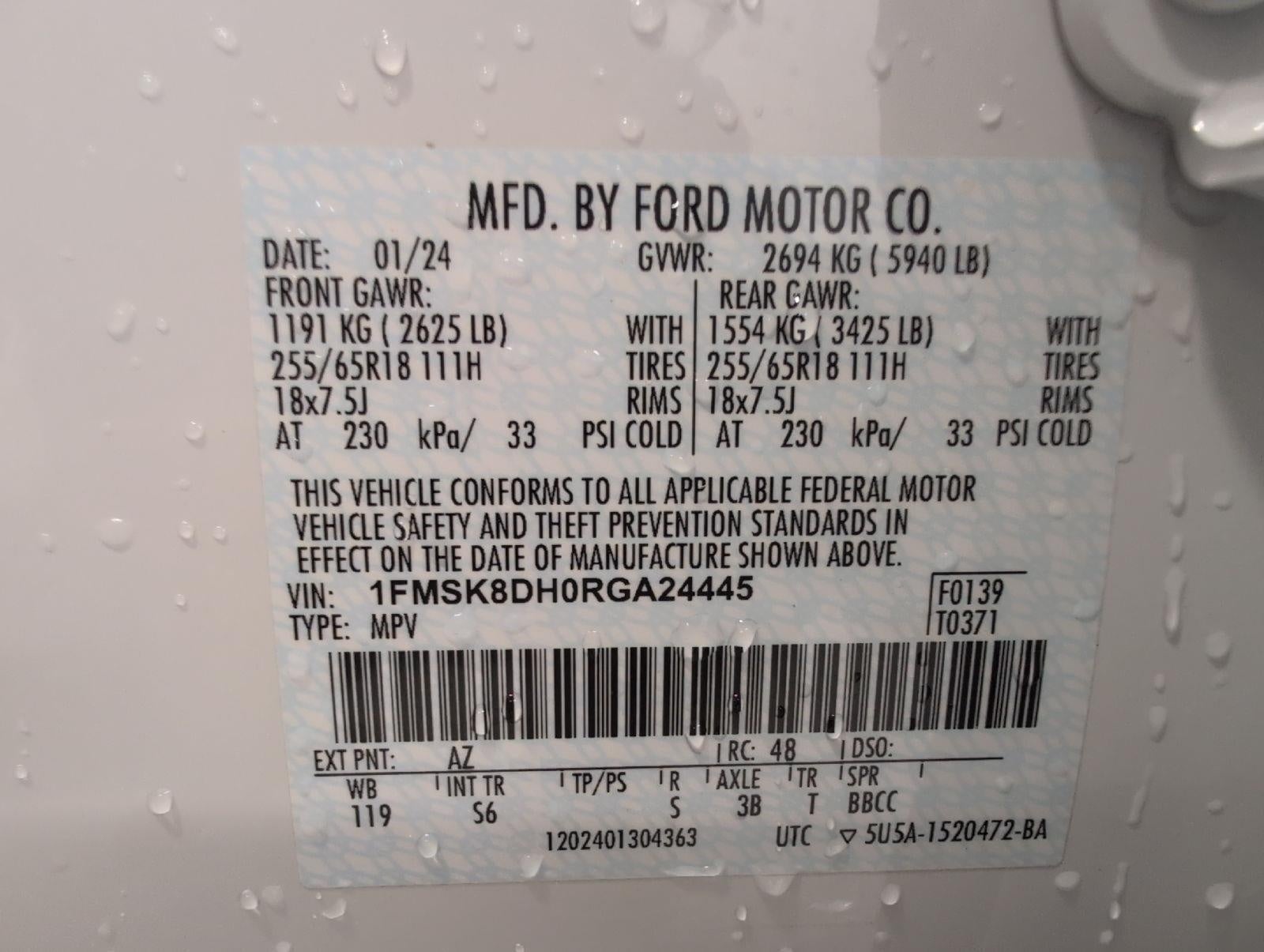 2024 Ford Explorer XLT 4WD