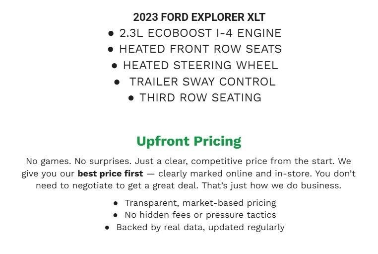 2023 Ford Explorer XLT 4WD