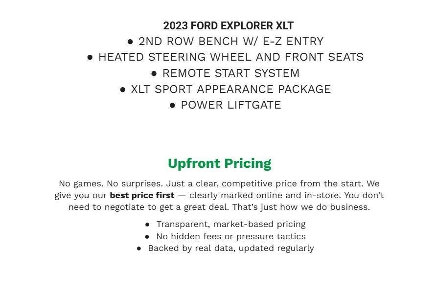 2023 Ford Explorer XLT 4WD