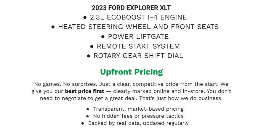 2023 Ford Explorer XLT