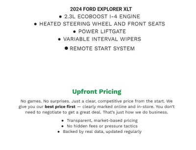2024 Ford Explorer XLT 4WD