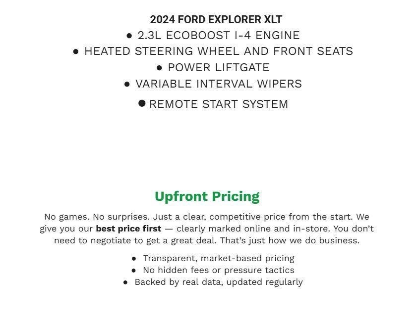 2024 Ford Explorer XLT 4WD