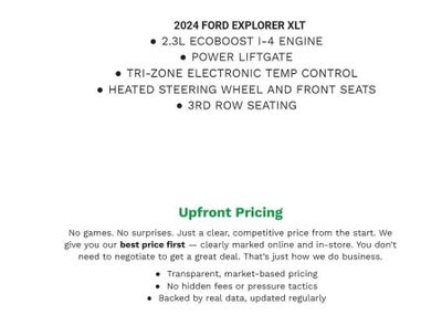 2024 Ford Explorer XLT 4WD