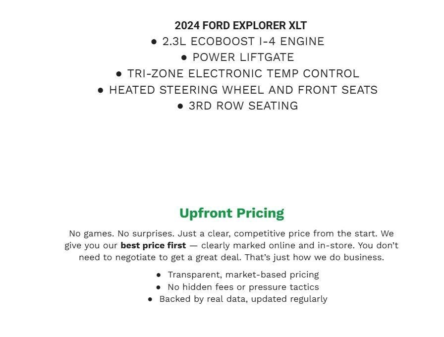 2024 Ford Explorer XLT 4WD