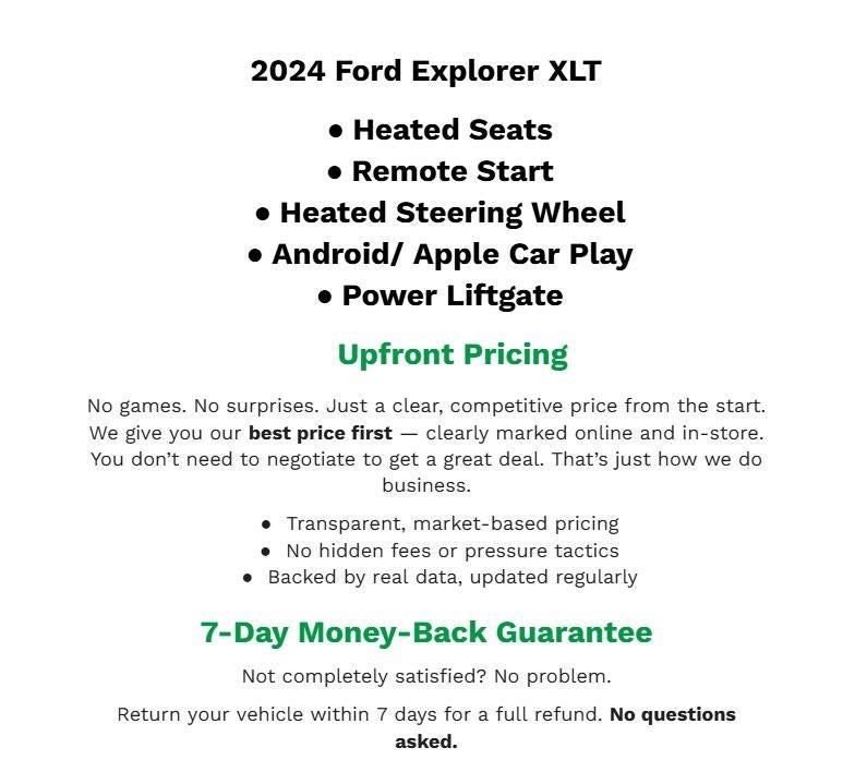 2024 Ford Explorer XLT 4WD