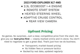 2023 Ford Explorer XLT 4WD