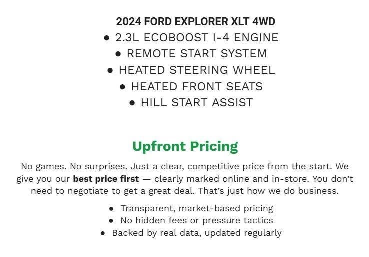 2024 Ford Explorer XLT 4WD