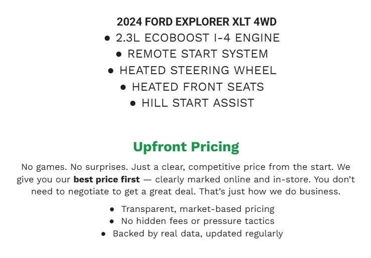 2024 Ford Explorer XLT 4WD