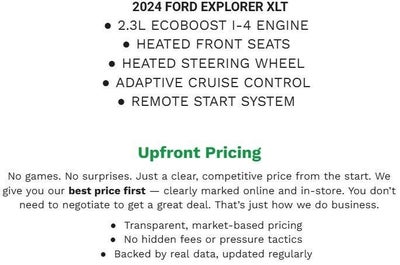 2024 Ford Explorer XLT 4WD