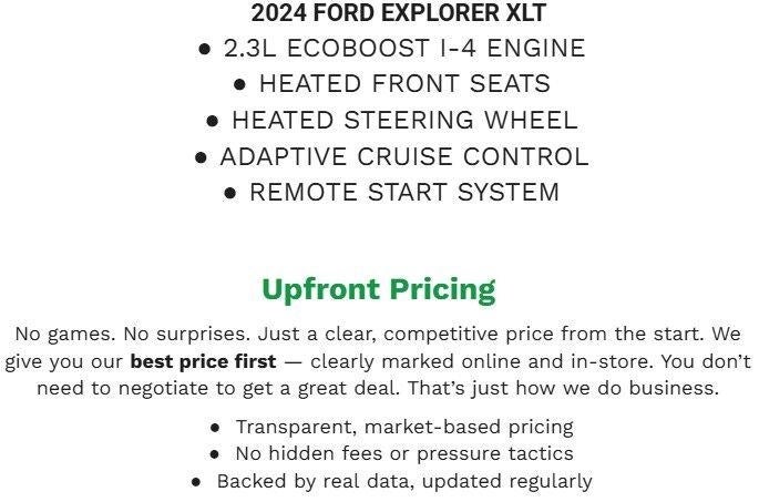 2024 Ford Explorer XLT 4WD
