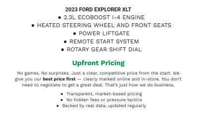 2023 Ford Explorer XLT