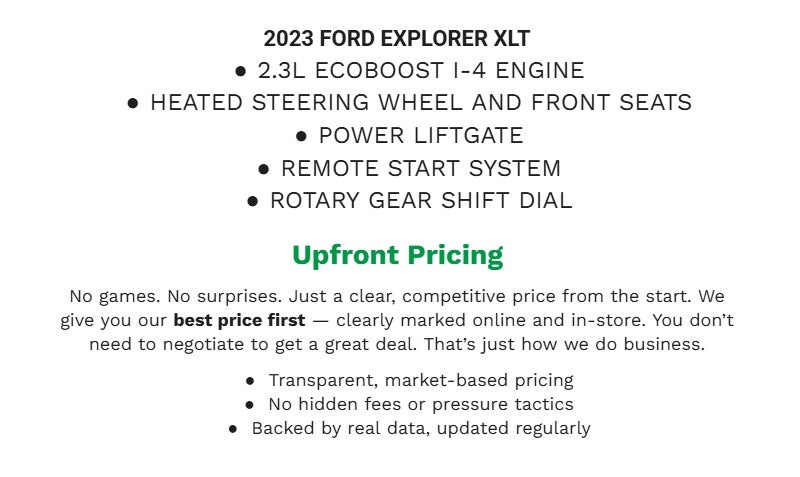 2023 Ford Explorer XLT