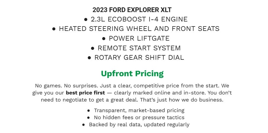 2023 Ford Explorer XLT