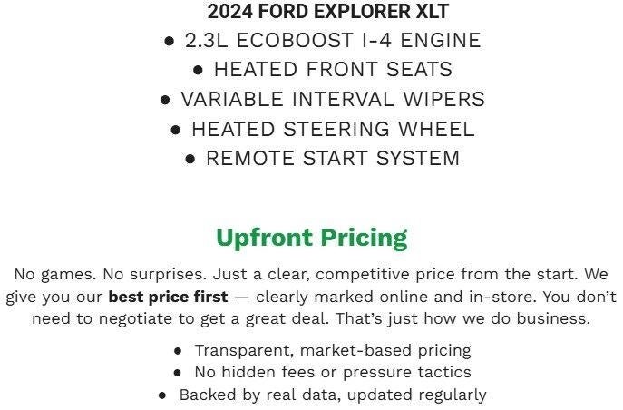 2024 Ford Explorer XLT 4WD