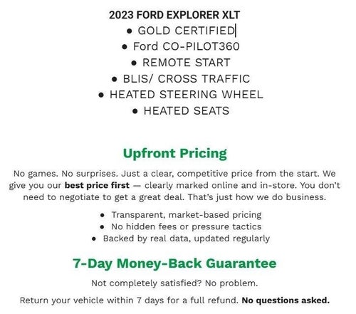 2023 Ford Explorer XLT