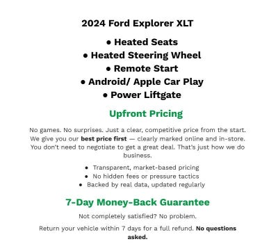 2024 Ford Explorer XLT 4WD