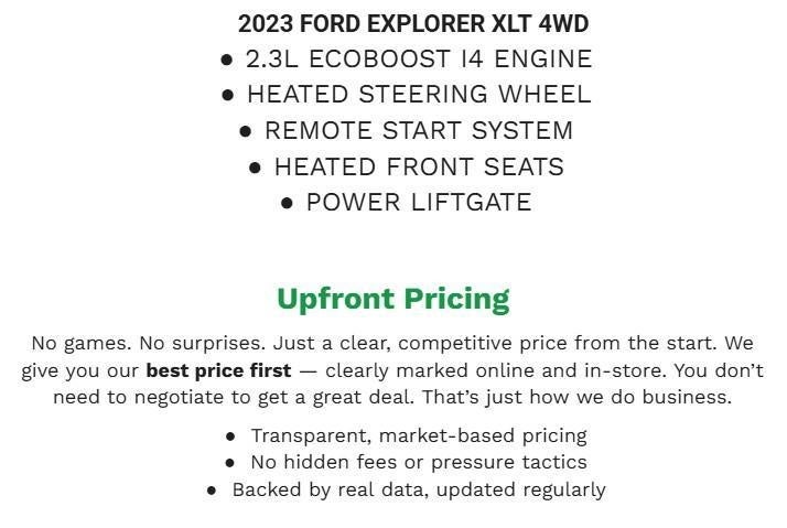 2023 Ford Explorer XLT 4WD