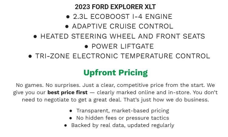 2023 Ford Explorer XLT