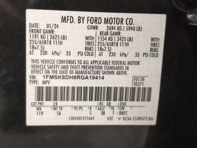 2024 Ford Explorer XLT 4WD