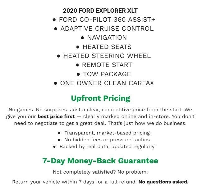 2020 Ford Explorer XLT