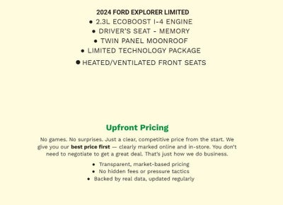 2024 Ford Explorer Limited 4WD