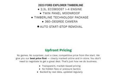 2023 Ford Explorer Timberline 4WD