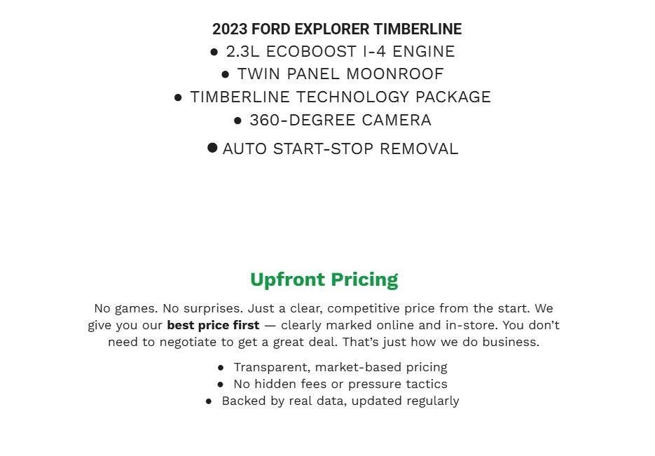 2023 Ford Explorer Timberline 4WD