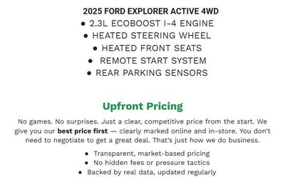 2025 Ford Explorer Active 4WD