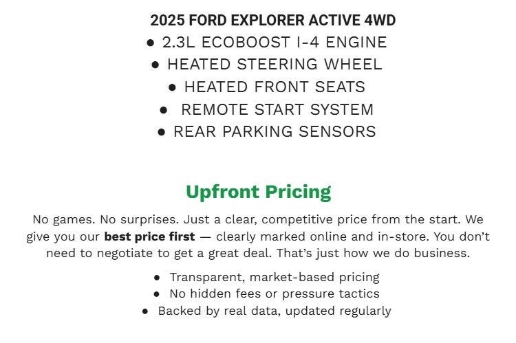 2025 Ford Explorer Active 4WD
