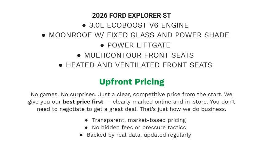 2026 Ford Explorer ST