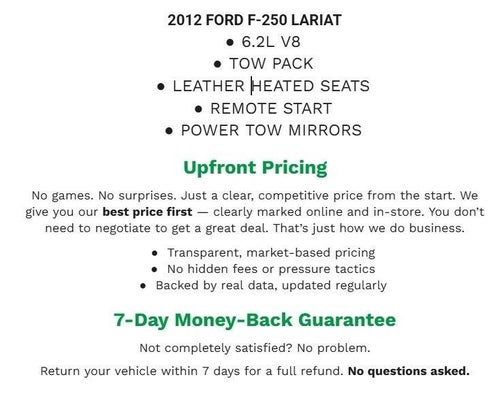 2012 Ford F-250SD Lariat