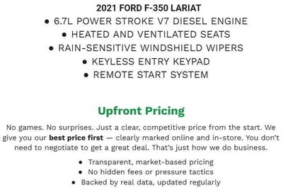 2021 Ford SUPER DUTY F-350 SRW LARIAT