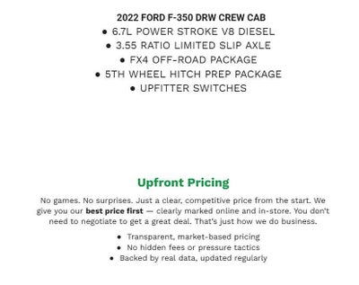 2022 Ford Super Duty F-350 DRW XL 4WD Crew Cab 8' Box