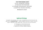 2022 Ford Ranger LARIAT 4WD SuperCrew 5' Box