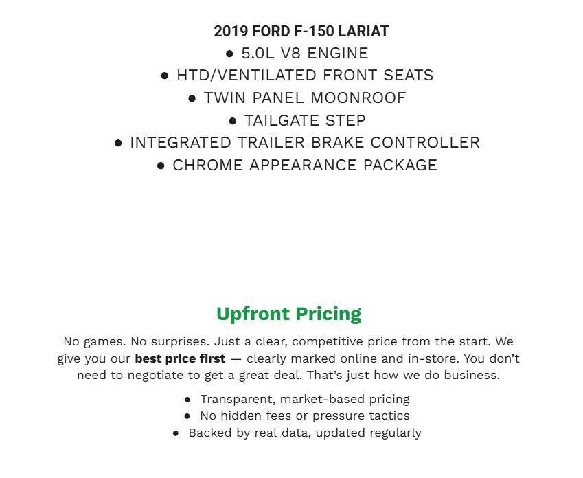2019 Ford F-150 LARIAT