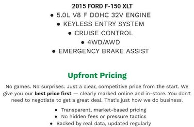 2015 Ford F-150 4WD SuperCrew 145 XLT