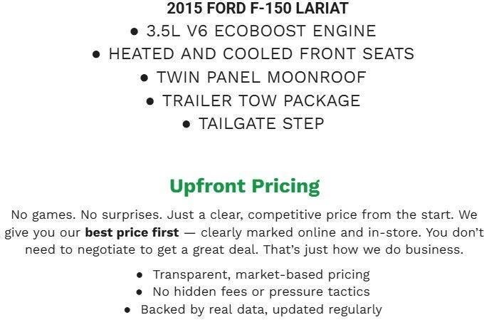 2015 Ford F-150 4WD SuperCrew 145 Lariat
