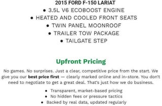 2015 Ford F-150 4WD SuperCrew 145 Lariat