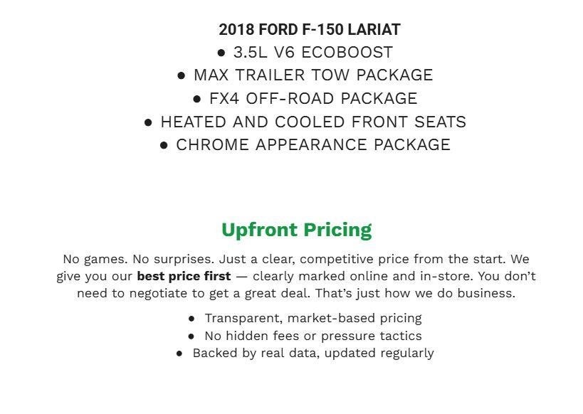 2018 Ford F-150 LARIAT