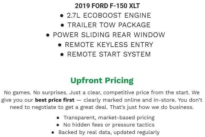 2019 Ford F-150 XLT 4WD SuperCrew 5.5' Box