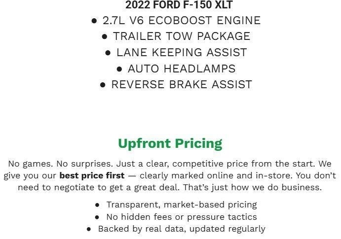 2022 Ford F-150 XLT 4WD SuperCrew 5.5' Box