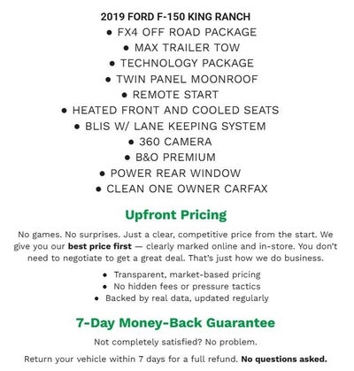 2019 Ford F-150 King Ranch