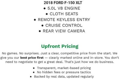 2018 Ford F-150 XLT